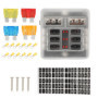 ZEALfix Porte-fusibles à 6 voies pour véhicule, boîte à fusibles pour camping-car, bateau, caravane, camping-car, remorque, dist