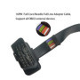 BRIEFCEC OBD II Câble d’extension mâle à femelle, Full Bin Full Core 16PIN Slim, 95cm L, câble de diagnostic OBD, pour connecteu