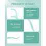 300 Pcs Fil Dentaires à la Menthe Porte, Fil Dentaire avec Manche, Cure Dent plastique, Fils Dentaires,Dental Floss Picks Fils I
