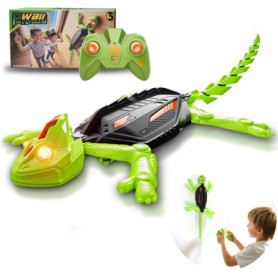 Glückpa Rechargeable Caméléon Télécommandé, Gecko Radiocommandé avec Yeux LED, Lézard Robot Jouet, Cadeau Anniversaire pour Enfa