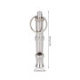 Duokon 2 Pices en Acier Inoxydable Pigeons sifflet ultrasonique Formation sifflet Portable Formateur Outil de Formation pour Chi