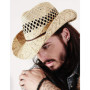 Chapeau de cowboy - Pour l'été - En paille, naturel, taille unique