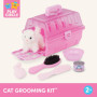 Play Circle – Jouet kit de toilettage pour Animaux domestiques – Jeu d'imagination avec Transport, Peluche, Brosse, Nourriture e