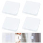 Favengo 4 Pcs Clips de Rideau de Douche Auto-adhésifs Clips d'arrêt De Bains Salle U Clips Anti-éclaboussures Clips d'arrêt de R