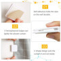Favengo 4 Pcs Clips de Rideau de Douche Auto-adhésifs Clips d'arrêt De Bains Salle U Clips Anti-éclaboussures Clips d'arrêt de R