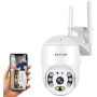 PTZ Dôme Caméra de Surveillance WiFi Extérieure Aottom 1080P Caméra de sécurité IP sans Fil, Audio bidirectionnel, Détecteur de 