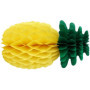 Happium Ananas Lot de 3 décorations en nid d'abeille en papier de 14 pouces Décorations en boule de papier d'ananas pour fête à 