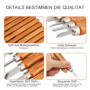 HOSPAOP Outil de Ciseaux à Bois Kit, 12 Pièces DIY Outils de Sculpture avec Pierre à Aiguiser, Couteau de Sculpture pour Sculpte