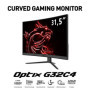 msi Optix G32C4 80 cm (31.5") 1920 x 1080 Pixels Full HD Incurvé Mat Noir