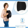 bonmedico Coussin de Soutien du Dos Oreiller Lombaire Ergonomique en Mousse à mémoire de Forme, Soutien Lombaire, Coussin de Cha