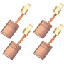 CODIRATO 4Pcs Balais de Charbon en Cuivre Brosse À Charbon Outil Charbons pour perceuses pour MAKITA CB-440/ CB-448 CB-436/19502
