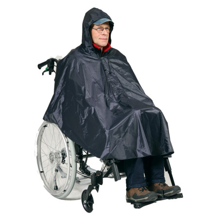 HeRo24 - Poncho de pluie pour le fauteuil roulant, ainsi que pour le vélo ou comme protection contre la pluie