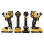 DEWALT - Visseuse à chocs compacte Brushless XR 18V, avec 2 batteries Li-ION 3.0Ah et coffret TSTAK, DCF809L2T-QW