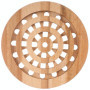 Creative Home Dessous de Plat Bois Rond | 19,5 x 19,5 x 1,5 cm | Protecteur de Table, Surface et Comptoir | Bois de Hêtre Nature