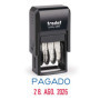 Tampon encreur Trodat Printy 4850/L2 auto-encreur avec texte PAGADO, taille d'impression 25 x 3,8 mm, cartouche d'encre intégrée