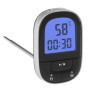 TFA Dostmann 30.1062.01 Thermomètre de cuisine numérique avec minuterie et chronomètre, rétroéclairage noir, plastique