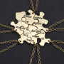 6pièces Collier Puzzle Amour Amie Ensemble De Pendentifs Créatifs Pour Bijoux De Mode À Porter Ensemble Pour Meilleure Amie