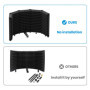 Moukey Bouclier d'Isolation de Microphone, Mousse D'insonorisation Bouclier Acoustique Micro avec 5 Panneaux acoustiques de Micr