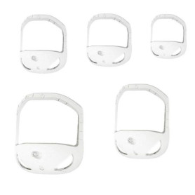 Ensemble de 5 tailles pour barbe de chèvre - Outil de façonnage de barbe - Modèle de rasage tendance pour homme