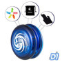 MAGICYOYO D1 GHZ Réactif pour Enfants et Débutants - Yoyo Professionnel Looping avec 5 Cordes de Rechange, Gant et Sac (Bleu)