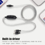 Wendry Câble d'interface de câble MIDI USB, convertisseur de câble MIDI vers USB Cordon d'adaptateur d'interface MIDI Clavier Li