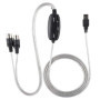 Wendry Câble d'interface de câble MIDI USB, convertisseur de câble MIDI vers USB Cordon d'adaptateur d'interface MIDI Clavier Li