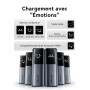 VENTION Batterie Externe 27000mAh 200W, Charge Rapide Power Bank avec Écran Numérique & Animations Emoji, 2 Ports USB-C + USB-A,