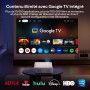 Aurzen EAZZE D1 GTV Vidéoprojecteur avec Google TV, 4K Supportée, avec WiFi et Bluetooth, Netflix sous Licence Officielle, Auto 