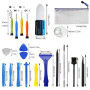 Hodyludy Kit d'Outil de Réparation de Téléphone Portable 23 Pcs, Outils de Leviers, Tournevis, Kit d'Ouverture à Levier en Plast