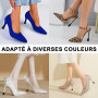 VEGCOO 10 Paires | 5 Tailles Femme Haut Talon Protecteurs, Femmes Chaussures Stoppers Couvertures, Embouts Talons Couvertures, p