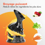 LEBENLANG Centrifugeuse extracteur de jus - Livre de recettes incl. & grande ouverture de 130 mm I Parfait pour les fruits et lé