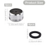 4PCS Économiseur d'Eau pour Robinet M24 avec Débit 5L/min, Mousseur Robinet en Laiton Chromé avec Filtre Anticalcaire Intégré, E
