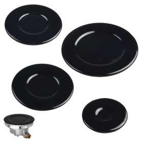 GXGM Lot de 4 Couvercles de Cuisinière à Gaz SABAF, Compatibles 55mm, 75mm, 100mm, Matériaux Résistants à Haute Température, Cui