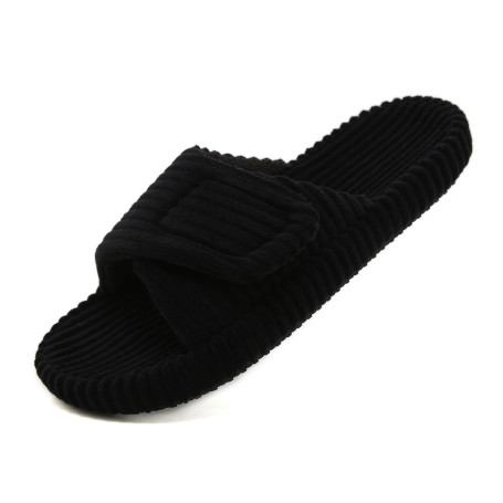 Meik Mangni Pantoufles Femme en Mousse à Mémoire Hiver Chaussons avec Support de l'arche Ajustable Chaussures Bout Ouvert Slippe