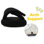 Meik Mangni Pantoufles Femme en Mousse à Mémoire Hiver Chaussons avec Support de l'arche Ajustable Chaussures Bout Ouvert Slippe
