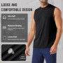 MEETYOO débardeurs Homme Lot de 5,sous-vêtement Technique sans Manches,T-Shirt Respirant Gainant pour Running,Fitness et Salle d