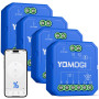 YOMOGI 4 Pack Module Volet Roulant Connecté, Module Interrupteur pour Rideau Stores WiFi, Compatible avec Alexa Google Home pour
