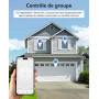 YOMOGI 4 Pack Module Volet Roulant Connecté, Module Interrupteur pour Rideau Stores WiFi, Compatible avec Alexa Google Home pour