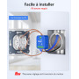 YOMOGI 4 Pack Module Volet Roulant Connecté, Module Interrupteur pour Rideau Stores WiFi, Compatible avec Alexa Google Home pour