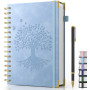 Carnet de Notes A5, carnet à spirale à couverture rigide, journal ligné avec papier à l'encre 100 g/m² 240 pages, bloc-notes à c