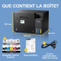 Epson ET-3950 Solution d’Impression A4 avec Wi-FI, réservoirs d’Encre AirPrint, Chargeur de Documents, Impression, numérisation 