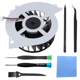 ZHUROUPU pour PS4 Internal Cooling Fan 2000RPM pour Sony Playstation4 CUH-12XX, KSB0912HE-CK2M 500GB avec Brosse, Pince, Coussin