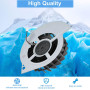 ZHUROUPU pour PS4 Internal Cooling Fan 2000RPM pour Sony Playstation4 CUH-12XX, KSB0912HE-CK2M 500GB avec Brosse, Pince, Coussin