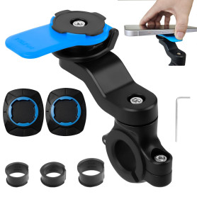 LIFEASY STORE Bleu Universel Handlebar Mount Support de Téléphone Portable Amovible pour Vélo, Support de Téléphone Portable Uni