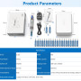 Dr.pen M8S Microneedling, Stylo de Microneedling Professionnel Sans Fil M8S, 6 Niveaux de Vitesse, Longueur Ajustable de 0,25 à 
