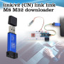 ST-Link V2 Mini Programmateur et Débogueur pour STM8 / STM32 avec Boîtier Aluminium – Compatible Arduino – Interface USB 2.0 – B
