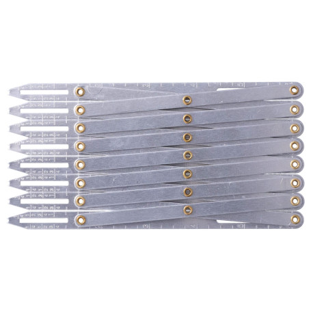 Jauge de couture en aluminium, règle égale antirouille de longueur réglable pour le bricolage pour le ménage