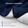 Dreamzie - Plaid Imperméable Chien 152x203 cm - Couverture Imperméable Réversible - pour Lit et Canapé Chien en Polaire Sherpa -