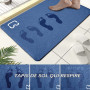 Dai Lufei Tapis de Bain Antidérapant Super Absorbant Diatomite Tapis Salle de Bain Microfibre Baignoire Douche Doux Séchage Rapi