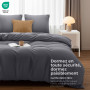 Utopia Bedding Housse de Couette 220x240 cm avec 2 Taies d'oreiller 65x65 cm (Gris) - Parure de lit 220 x 240 cm - Ensembles de 